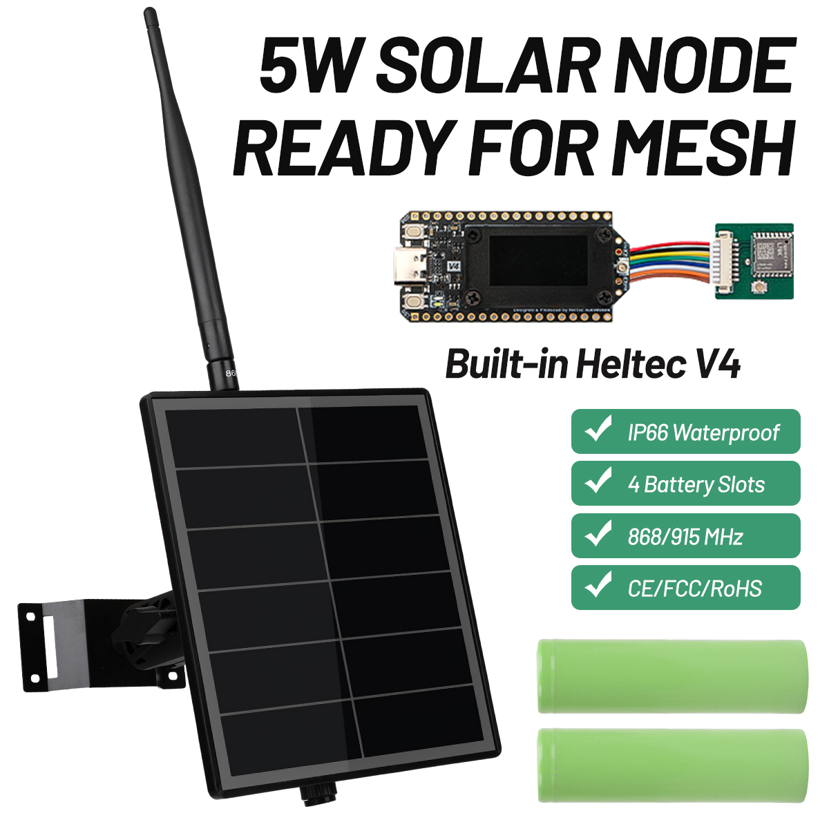 Smart Garden Esp32 - Уличный солнечный узел Meshtastic с GPS-модулем