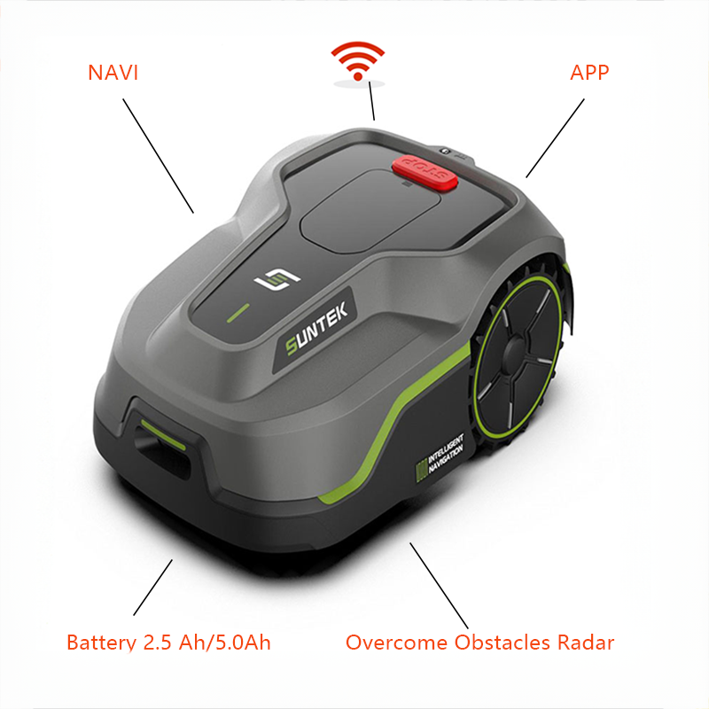 Smart Garden Drawing - Умный автоматический робот-газонокосилка NAVI HOME GARDEN