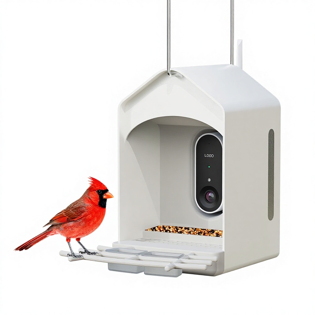 Smart Bird Feeder Camera - Уличная кормушка для птиц на солнечной