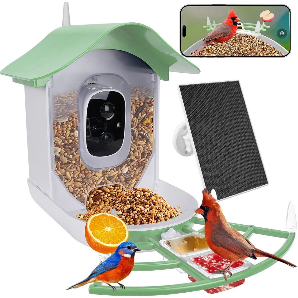 Умная кормушка для птиц на сол – обзор и цена Smart Bird Feeder Camera