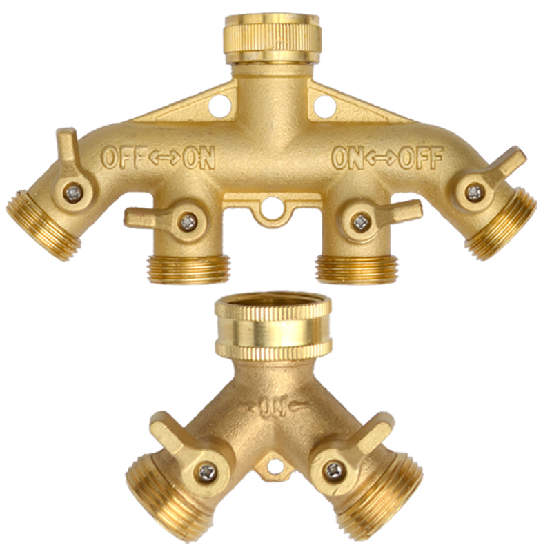 Сверхмощный латунный 1-2-4-ход – обзор и цена Smart Garden Hose Valve