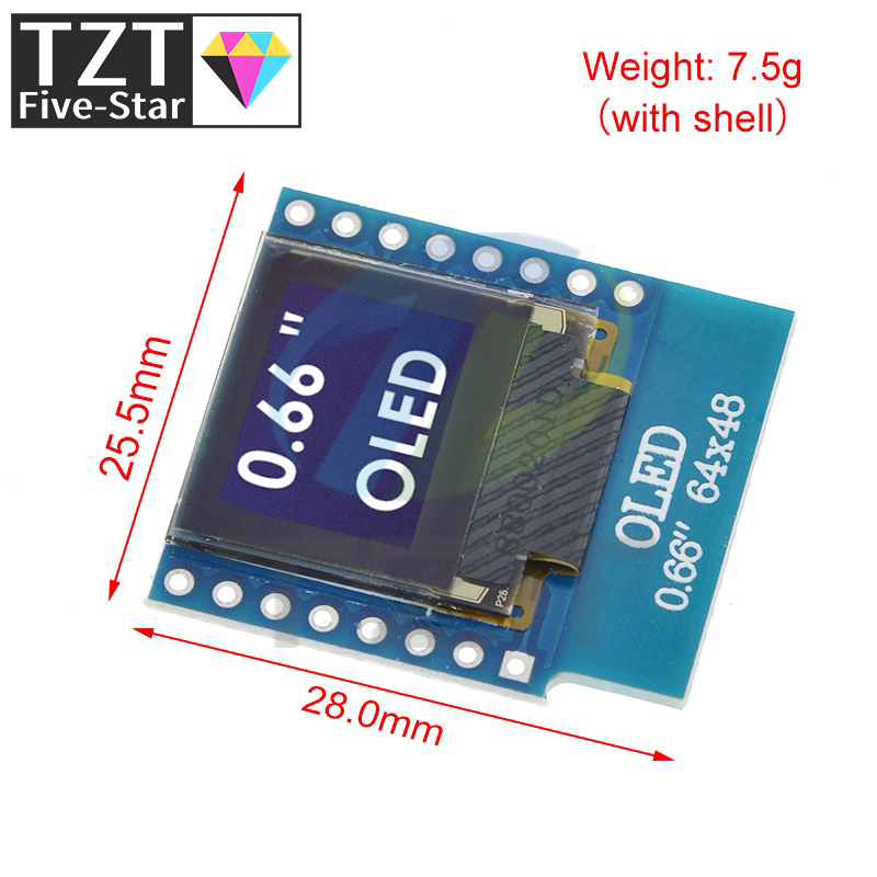 TZT 1/3 шт. 0,66-дюймовый моду – обзор и цена Smart Garden Esp32