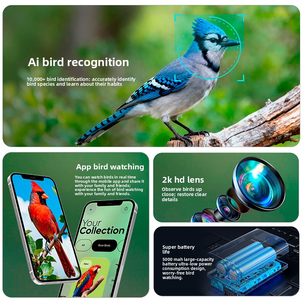 Уличная кормушка для птиц на с – обзор и цена Smart Bird Feeder Camera