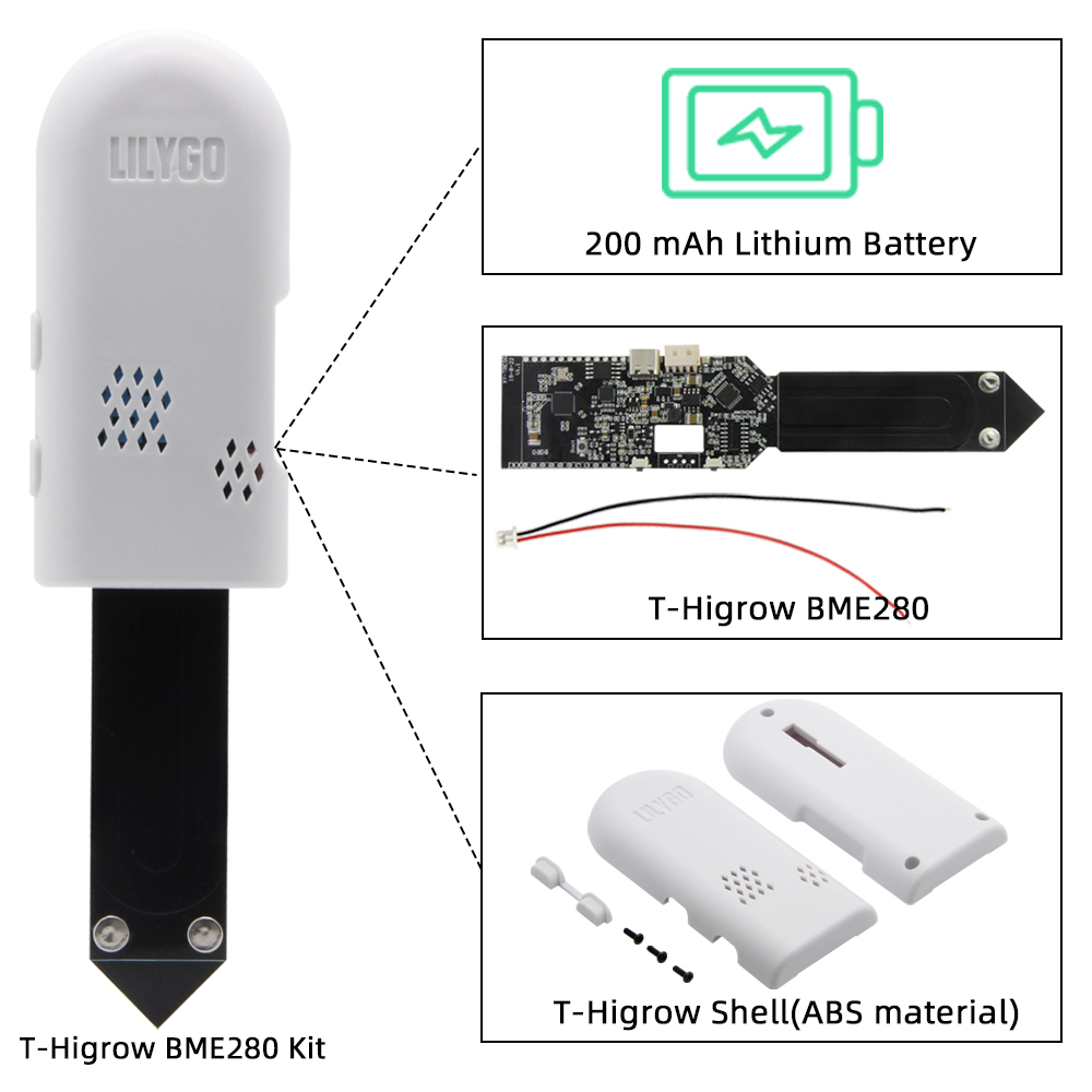 LILYGO® T-Higrow ESP32 Soil Te – обзор и цена Smart Garden Esp32